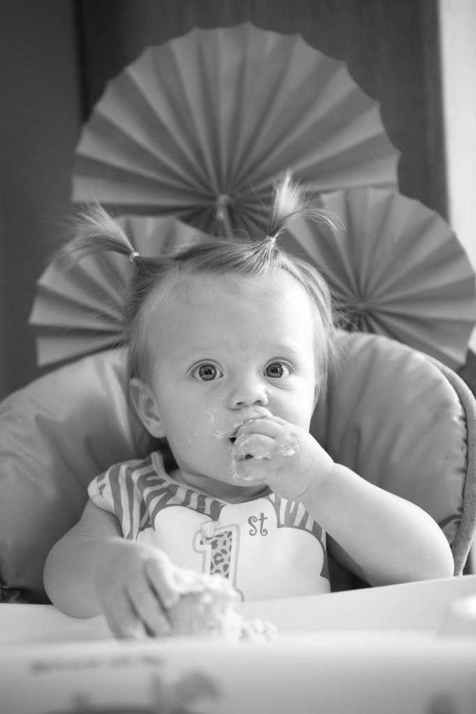 I think she liked the cake!